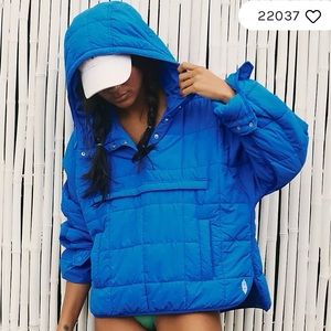Free People Movement Pippa Packable Pullover Puffer Medium in Blue